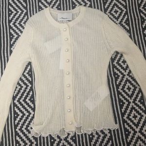 3.1 Philllip Lim Lightweight RIB Cropped Cardigan
